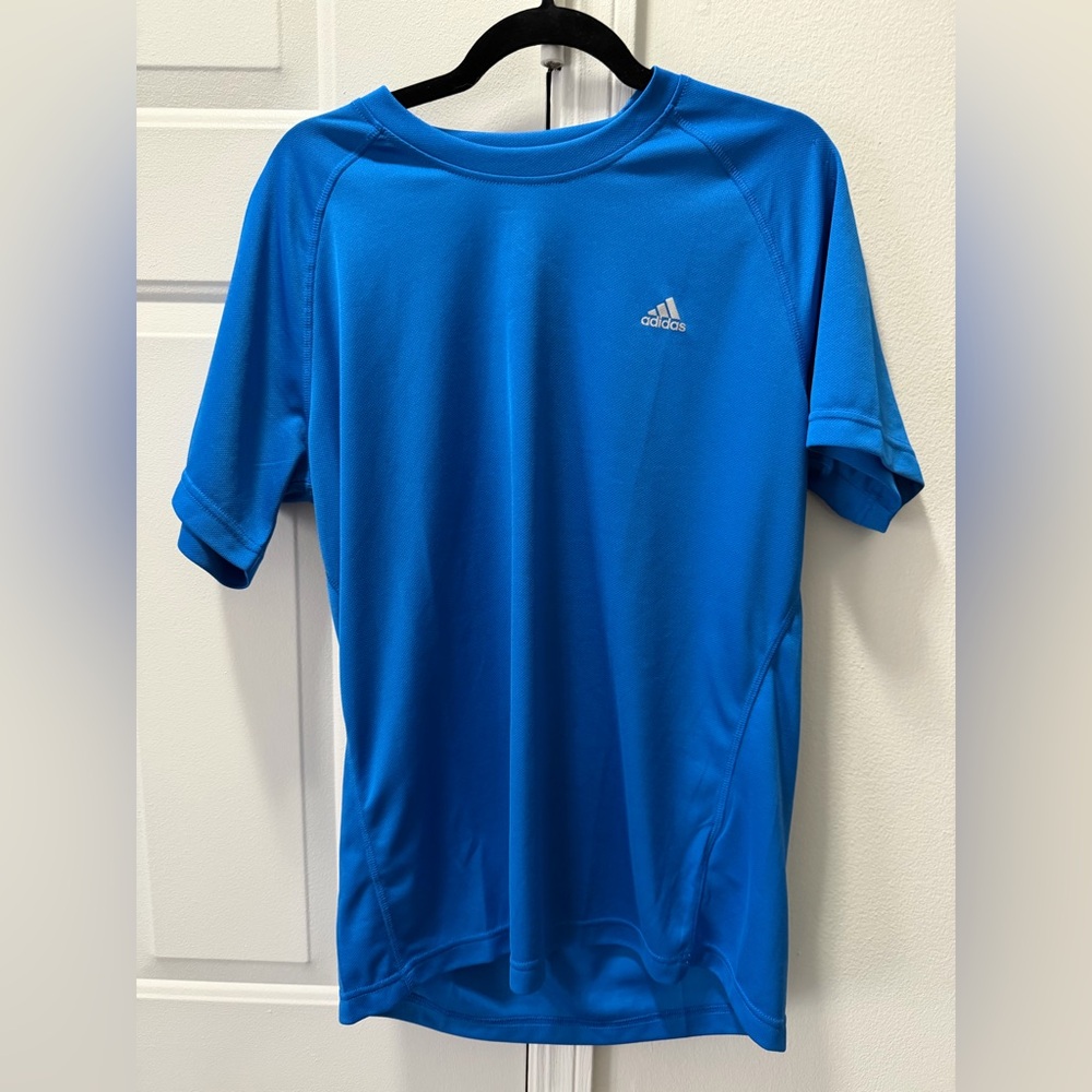Adidas Blue and Orange Climalite Shirt